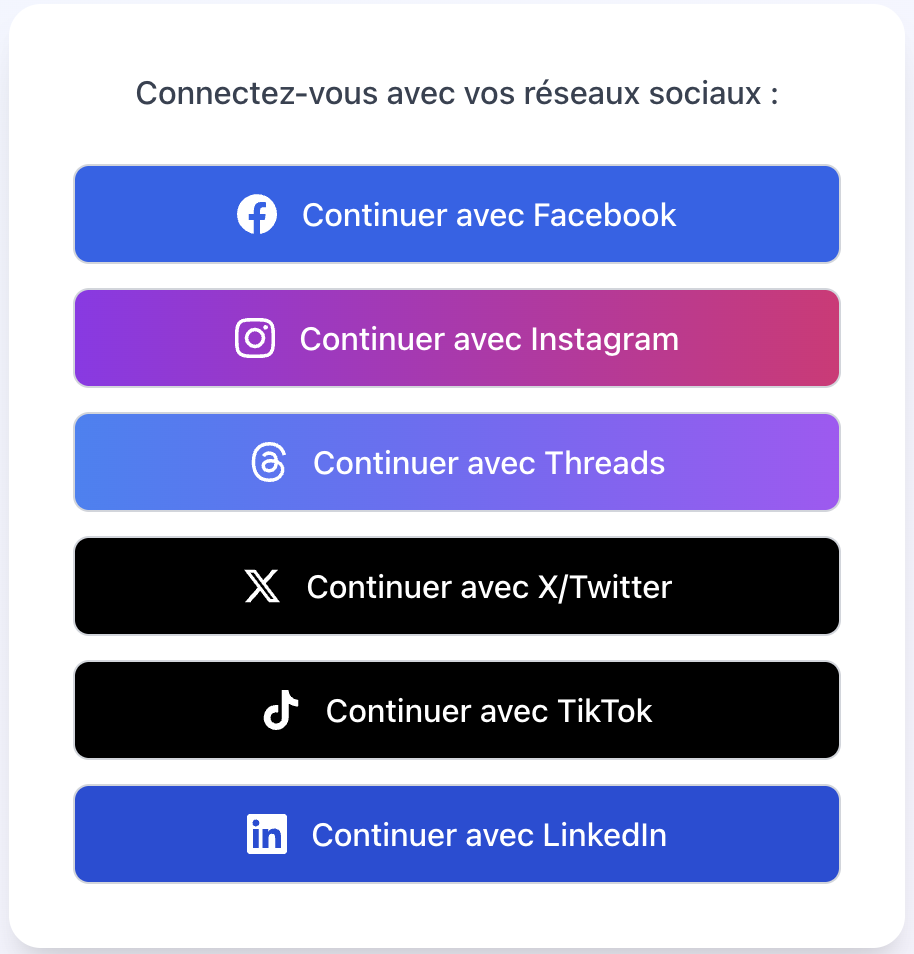 Connectez vos comptes